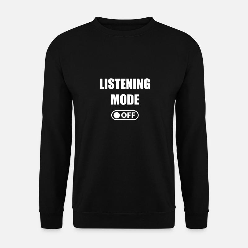 HÖRMODUS AUS - Unisex Pullover - Schwarz