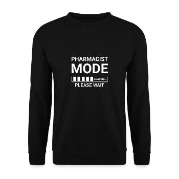 Pharmacist Mode Loading Please Wait - Unisex Sweatshirt - black - Front - Alina (178cm) & Michal (187cm)