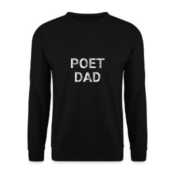 Poet Dad - Unisex Sweatshirt - black - Front - Alina (178cm) & Michal (187cm)