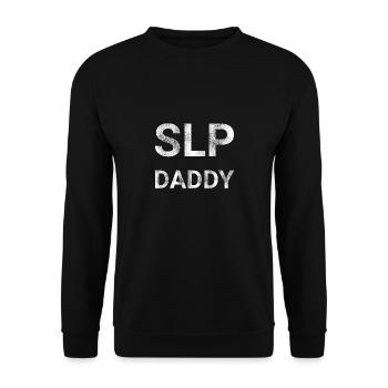 SLP Daddy - Unisex Sweatshirt - black - Front - Alina (178cm) & Michal (187cm)
