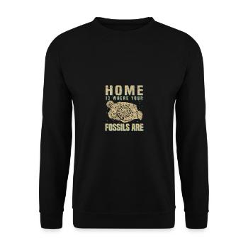 Fossil Collectors - Unisex Sweatshirt - black - Front - Alina (178cm) & Michal (187cm)