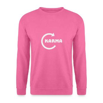 KARMA kehrt zurück - Unisex Pullover - Pink - Vorne