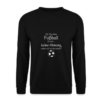 Football Fou Sport Cadeau - Sweat-shirt Unisexe - noir - Devant - Alina (178cm) & Michal (187cm)