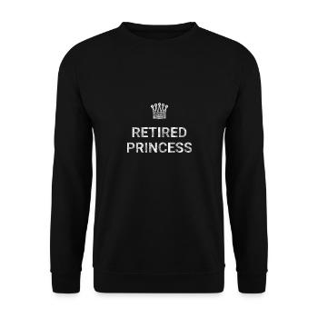 Retired Princess - Unisex Sweatshirt - black - Front - Alina (178cm) & Michal (187cm)