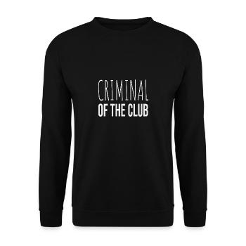 Criminal of The Club - Unisex Sweatshirt - black - Front - Alina (178cm) & Michal (187cm)