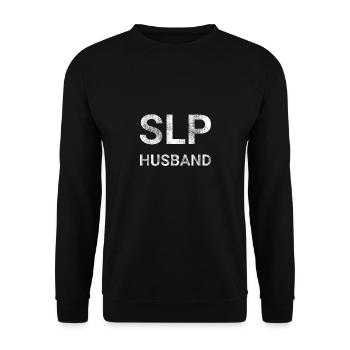 SLP Husband - Unisex Sweatshirt - black - Front - Alina (178cm) & Michal (187cm)