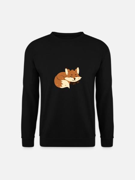 Fox sleeps - Unisex Sweatshirt - black