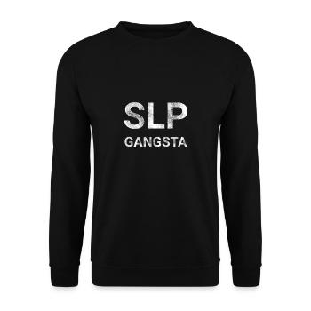 SLP Gangsta - Unisex Sweatshirt - black - Front - Alina (178cm) & Michal (187cm)