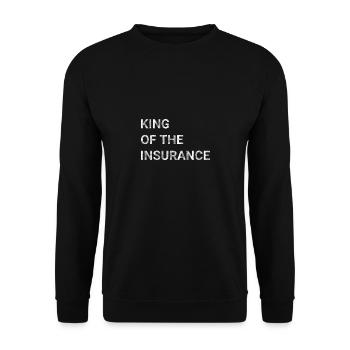 King Of The Insurance - Unisex Sweatshirt - black - Front - Alina (178cm) & Michal (187cm)