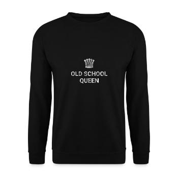 Old School Queen - Unisex Sweatshirt - black - Front - Alina (178cm) & Michal (187cm)