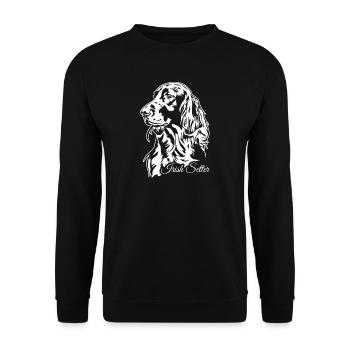 Setter irlandais Chien de chasse Chiens de chasse Chiens Wilsigns - Sweat-shirt Unisexe - noir - Devant - Alina (178cm) & Michal (187cm)