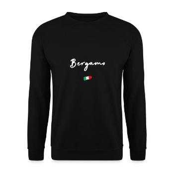 BERGAMO - Unisex Pullover - Schwarz - Vorne - Alina (178cm) & Michal (187cm)