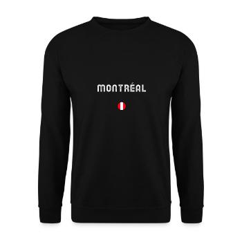 MONTREAL - Unisex Sweatshirt - black - Front - Alina (178cm) & Michal (187cm)