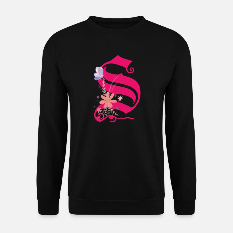 Buchstabe S - Unisex Pullover - Schwarz