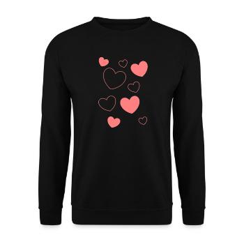 Cadeau pour la fête des mères : Idée de cadeau pour la fête des mères - Sweat-shirt Unisexe - noir - Devant - Alina (178cm) & Michal (187cm)