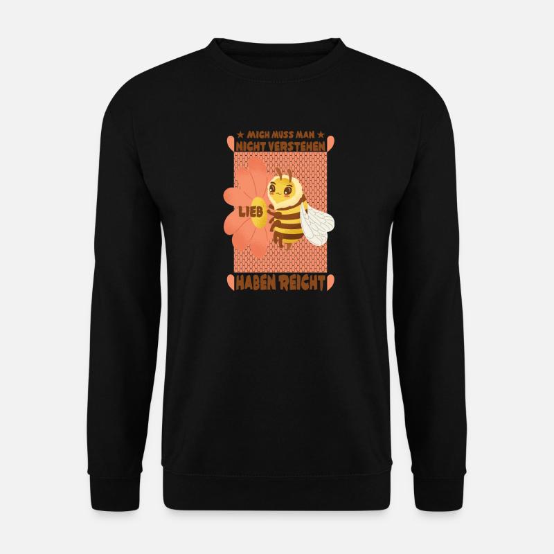 Kleine süße Honigbiene - Unisex Pullover - Schwarz