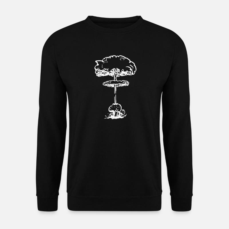 Nuclear Pollen Fungus (White) - Unisex Sweatshirt - black