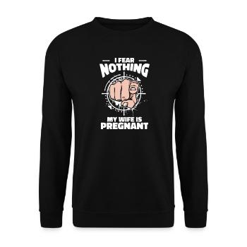 Dad Parents Statement Family Happiness Baby Pregnant - Unisex Sweatshirt - black - Front - Alina (178cm) & Michal (187cm)