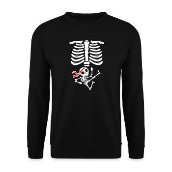 Baby bump Mother Pregnant Pregnancy Baby - Unisex Sweatshirt - black - Front - Alina (178cm) & Michal (187cm)