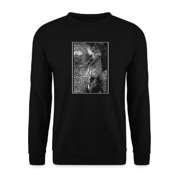 Weißer Elefant - Unisex Pullover - Schwarz - Vorne - Alina (178cm) & Michal (187cm)