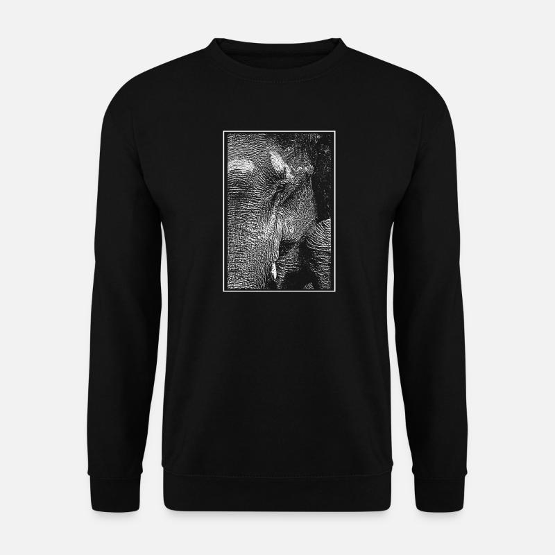 Weißer Elefant - Unisex Pullover - Schwarz