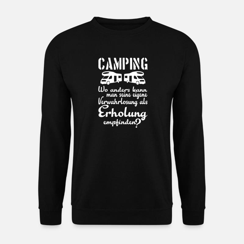 Camping Erholung - Unisex Pullover - Schwarz
