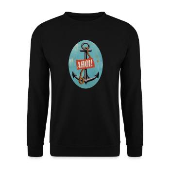 Ahoi - Unisex Pullover - Schwarz - Vorne - Alina (178cm) & Michal (187cm)