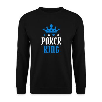 Joueurs professionnels jouer casino poker roi poker tour - Sweat-shirt Unisexe - noir - Devant - Alina (178cm) & Michal (187cm)