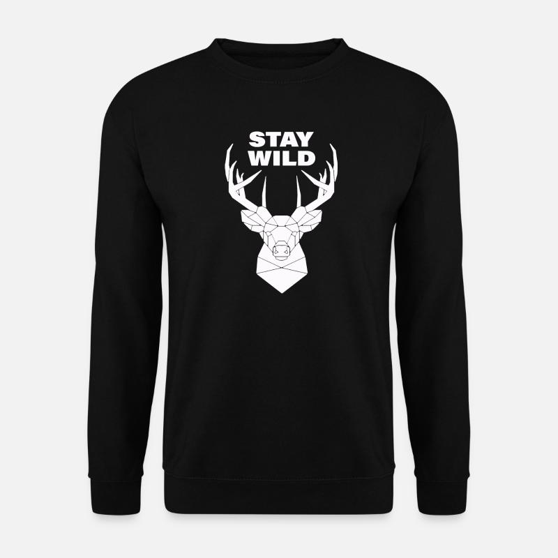 STAY WILD - Unisex Pullover - Schwarz