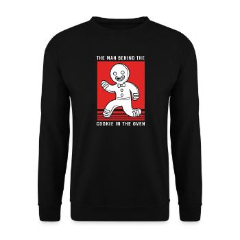Werdender Papa werdende Väter - Unisex Pullover - Schwarz - Vorne - Alina (178cm) & Michal (187cm)