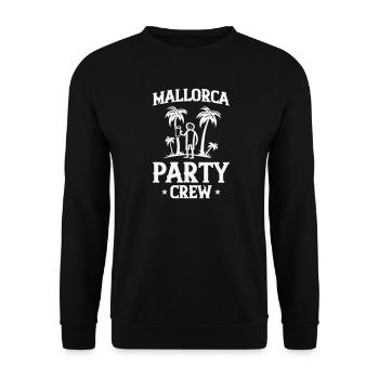 Mallorca Party Crew - Sweat-shirt Unisexe - noir - Devant - Alina (178cm) & Michal (187cm)
