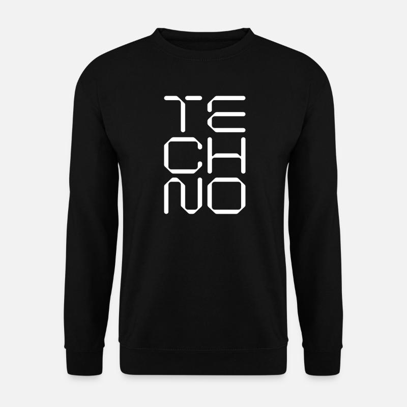 geometrisches Logo der Techno-Musik - Unisex Pullover - Schwarz
