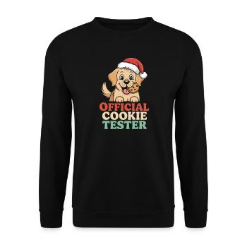 Christmas Dog Humor - Unisex Sweatshirt - black - Front - Alina (178cm) & Michal (187cm)
