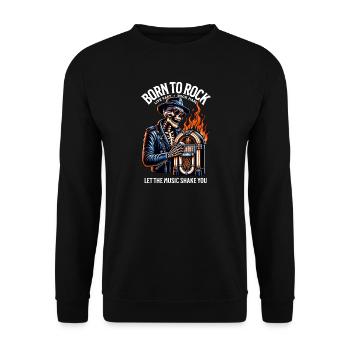 Rock and Roll Always and Forever Rockabilly 2025 - Unisex Sweatshirt - black - Front - Alina (178cm) & Michal (187cm)