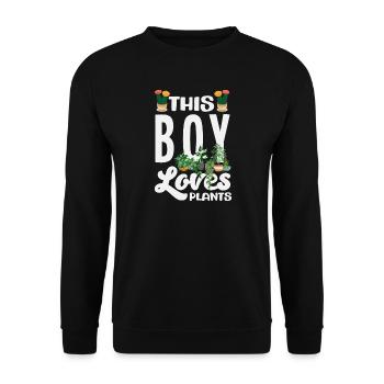 Garten- Und Pflanzenliebhaber Geschenke - Unisex Pullover - Schwarz - Vorne - Alina (178cm) & Michal (187cm)