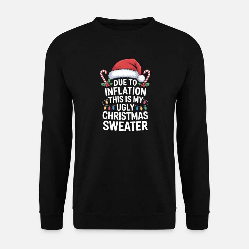 Inflation Ugly Christmas Sweater - Unisex Sweatshirt - black