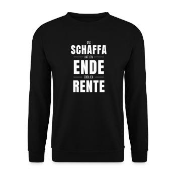The Schaffa has come to an end – Finally retirement - Unisex Sweatshirt - black - Front - Alina (178cm) & Michal (187cm)