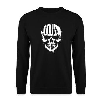Hooligan - Sport Ultra Tee - Unisex Sweatshirt - black - Front - Alina (178cm) & Michal (187cm)