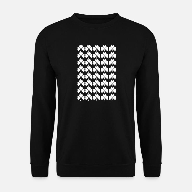 Shamrock Grid Pattern - Unisex Sweatshirt - black