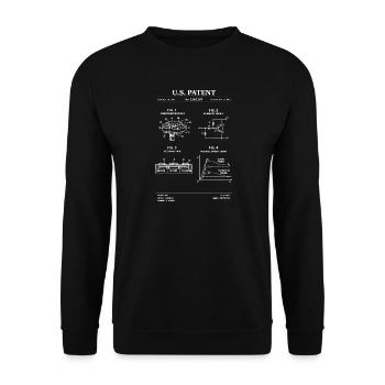 Plan de brevet du schéma de circuit - Sweat-shirt Unisexe - noir - Devant - Alina (178cm) & Michal (187cm)