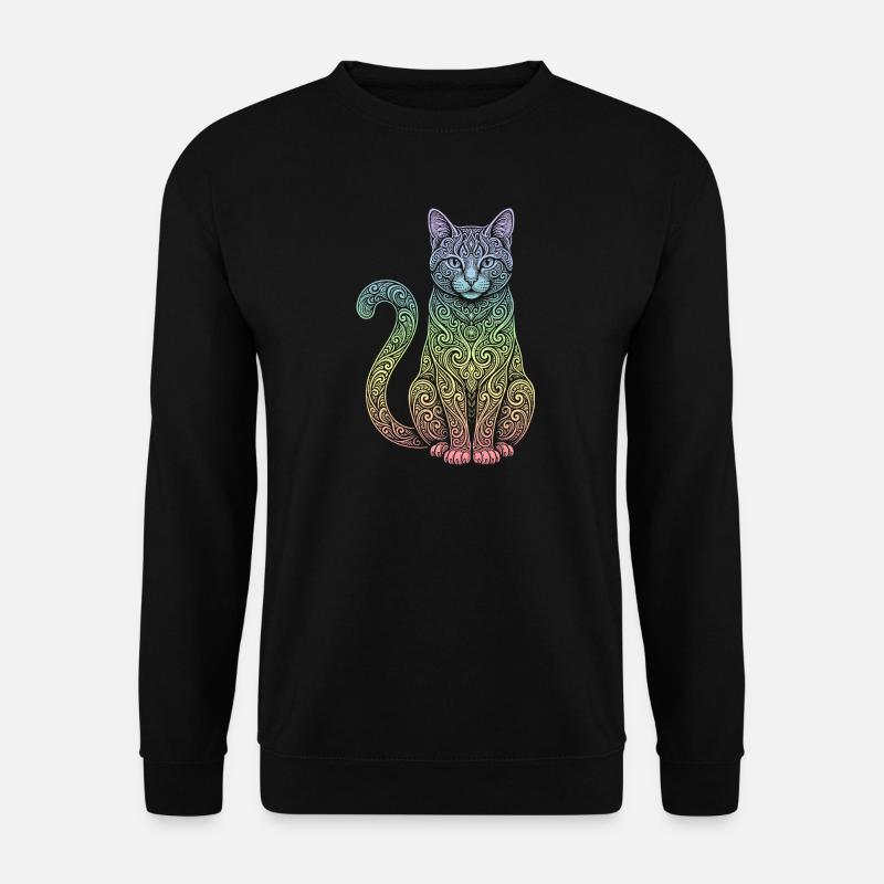 chat - Sweat-shirt Unisexe - noir