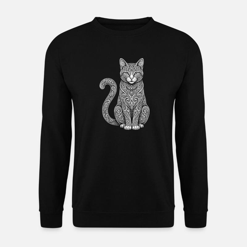chat - Sweat-shirt Unisexe - noir