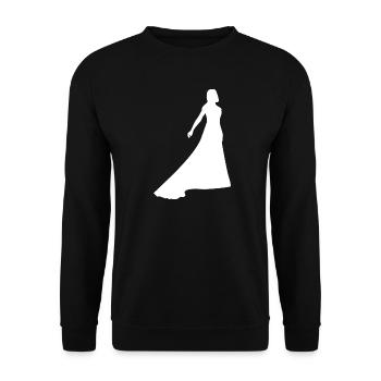 Wedding - Unisex Sweatshirt - black - Front - Alina (178cm) & Michal (187cm)