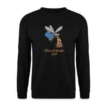 La respiration est exonérée d’impôts. Toujours ! - Sweat-shirt Unisexe - noir - Devant - Alina (178cm) & Michal (187cm)