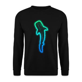 Requins-baleines Enfants Hommes Garçons Requin-baleine - Sweat-shirt Unisexe - noir - Devant - Alina (178cm) & Michal (187cm)