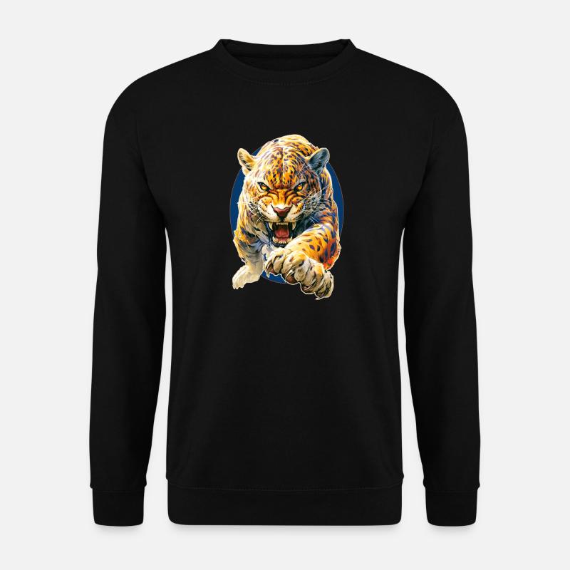 Léopard - Sweat-shirt Unisexe - noir
