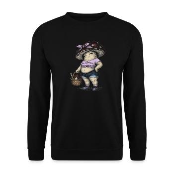 Steinpilze - Unisex Pullover - Schwarz - Vorne - Alina (178cm) & Michal (187cm)