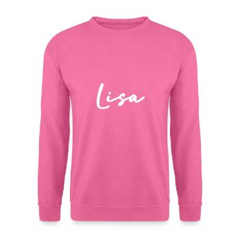 Lisa - Sweat-shirt Unisexe - rose - Devant