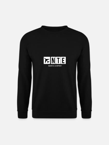 FLUGHAFEN NANTES - NTE - Unisex Pullover - Schwarz