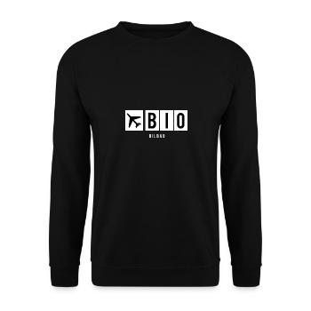 BILBAO AIRPORT - Unisex Sweatshirt - black - Front - Alina (178cm) & Michal (187cm)